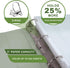 Samsill Eco-Friendly Plant-Based 3 Inch Durable D-Ring View Binder, Made in USA, USDA Certified Biobased, 4 Pack, Boho
