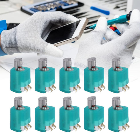 Micro Vibration Motor, Mini Electric Low Noise 5400RPM Motors, ABS Shell 4x8mm for DIY Toys and Electronic Equipment