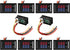 10 Pcs 0.28 Digital Voltmeter Ammeter, 100V 10A Volt Amp Meter with Dual LED Multimeter Display Panel