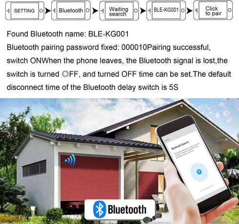12V-72V 30A,High-Power Bluetooth Remote Control Switch DC Wireless Relay with Mobile Phone App Control,Intelligent