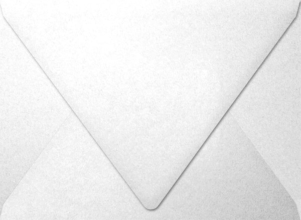 LUXPaper A7 Contour Flap Invitation Envelopes | 5 1/4" x 7 1/4" | Crystal Metallic | 80lb. Text | Qty 50