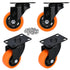 YOOGAA 3 Inch Heavy Duty Swivel Caster Wheels, Set of 4, Load 1000lbs, No Noise for Workbench