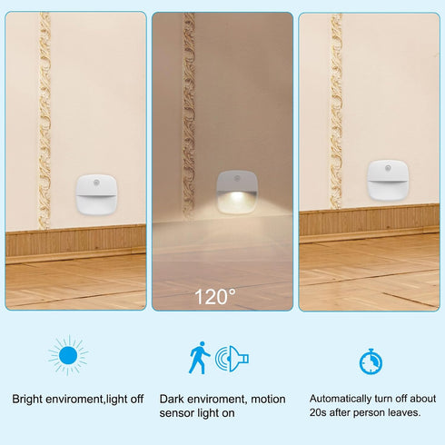 Counter PATIKIL Indoor Stair Lights with Smart Motion Sensor, Battery Operated Under Lighting for Kitchen, Bedroom