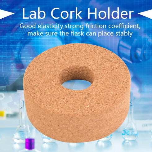 Laboratory Flask Cork Stand, Multiple Laboratory Synthetic Cork Stand Mat Ring Holder for Round Bottom Flask (80mm)