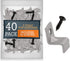 Performore 40 Pack Z Table Top Fasteners with Screws, Heavy Duty Z Table Top Fasteners Solid Steel