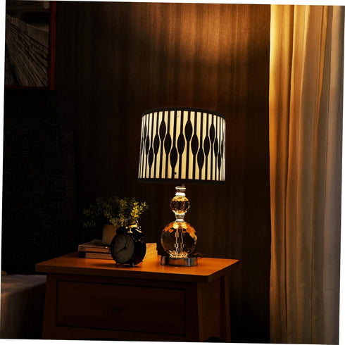 Rattan Lamp Shade Fabric Assembly Required Lampshade: Table Bedside Floor Lamp Fabric Drum Lampshade Classic Geometric