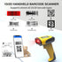 alacrity 2.4GHz 1D 2D Wireless & Bluetooth Handheld Barcode Scanner, Triple Mode USB Laser Scanning Gun for Android iOS