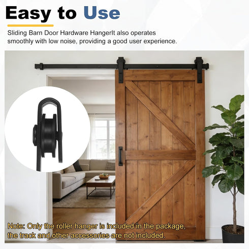 4Pcs (127.5x25mm, uxcell Sliding Barn Door Hardware Hanger, Mini Sliding Door Hardware for TV Stands Wardrobe Small