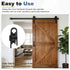 4Pcs (127.5x25mm, uxcell Sliding Barn Door Hardware Hanger, Mini Sliding Door Hardware for TV Stands Wardrobe Small