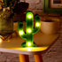 12 Kathfly Pieces Western Party Decor Cactus Light Centerpieces Mexican Fiesta Party Decorations Night LED Tabletop