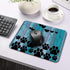 Rossy Mouse Pad, Dog Paw Prints on Wood Pattern Design, Customized Gaming Mousepad with Non-Slip Rubber Base