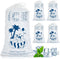 Ice Bags 8 Lb. with Drawstring, 50 Pack Heavy-Duty Reusable Ice Cube Bags, 19 x 11 Inch Portable Storage