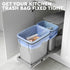 Set 3 13 33 Trash Can Rubber Bands of - Elastic Garbage Can Bands with Metal Connector, Fits to Gallon Trash Bags