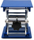 Lab Jack Stand Platform, Mini Scissor Lift 4" x 4", Aluminum Blue, Max. Support 5KG, 145mm Height