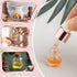 100 Pcs Mini Glass Dropper Bottles, Clear Essential Oil Sample Containers, 1 ml with Cap for Traveling (Rose Gold)