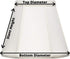 6 inch Upgradelights Ivory Silk Mission Chandelier Shade