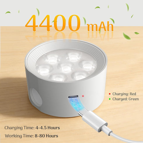 Cnlux Set 4400mAh Dimmable 360 Wireless Wall Sconces of Two, Rechargeable Battery Operated Sconces with Remote & Touch