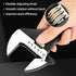 4-Piece Set 10" 12" 16" sets GRENPRO Adjustable Spud Wrench with Gloves, Large Crescent Plumbers Wrenches for Crowbar