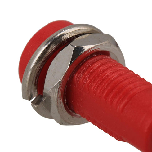 BQLZR 2mm Step Type Multimeter Detect Probe Binding Post Banana Jack Socket Panel Mount, Pack of 10
