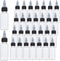 50 Pack 1oz Plastic Squeeze Bottles with Twist Top Cap, Boston Dispensing Bottles Small Sauce Bottle with Squeeze Top,