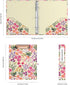 Ospelelf Mini 3 Ring Binder 1 Inch, Cute Binder for 5.5" x 8.5" with 5 Tab Dividers and File Folder Labels