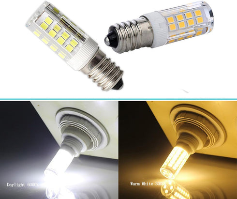 E14 LED Light Bulb, Daylight White 6000K, E14 European Base, 5-Pack for Cooker Hood and Refrigerator