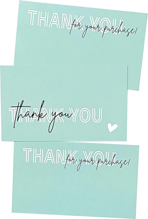 RXBC2011 Package Pack 100 Thank you for your purchase Cards client appreciation business Cards Insert for online