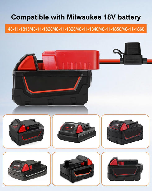 UTKFHT M18 18V Power Wheel Battery Adapter Kit Compatible with Milwaukee Battery, Power Wheel Battery Conversion Kit