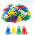 E-outstanding 200pcs Plastic Paper Clips, 35mm Long Mixed Color Triangle Clips