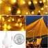 2-Pack 52FT 120LEDs 26FT 60LEDs 8 Battery Operated LED Globe String Lights, Total - Each Mode Waterproof Christmas