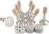 Furniture Levelers Swivel Feet,Angle Height Adjustable(5/16-18 Nut Inserts Kits-8 Sets),Heavy Duty Leveling