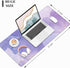 Large Desk Mat, 32" x 12" XXL Extended Gaming Mousepad, Cute Office Supplies and Accessories, Violet Marble