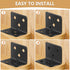 25Pcs 3 82Pcs MAPVOLUT L Brackets for Shelves, Sizes Angle Corner Braces Metal L Bracket Heavy Duty for Wood, Sturdy