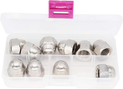 binifiMux 1/2-13 Acorn Cap Nuts, 304 Stainless Steel, Pack of 10 for Outdoors