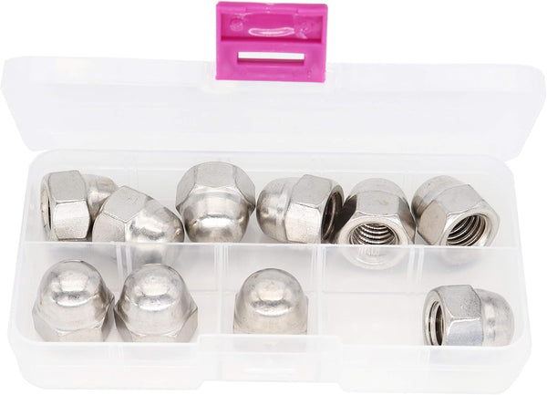 binifiMux 1/2-13 Acorn Cap Nuts, 304 Stainless Steel, Pack of 10 for Outdoors