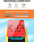 Portable Carbon Monoxide Detectors, Battery Powered Handheld Monitor Alarm Detector with LCD Display for Home/Outdoor