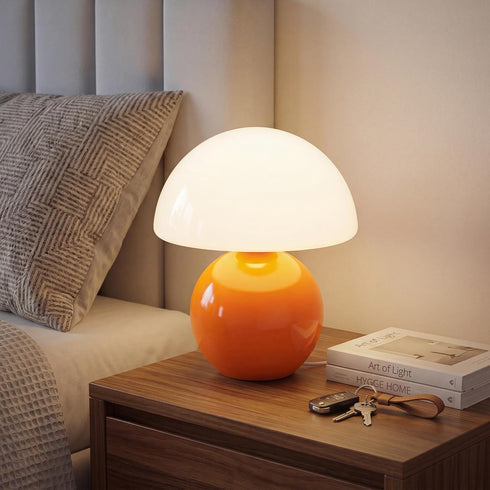 Dawnwake Mushroom Lamp Table Lamp for Bedroom,Desk Bedside Small Lamps for Living