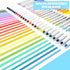 YOOUSOO 25 Pack Pastel Highlighters, Assorted Colours, Dual Tip Bible Highlighter, No Bleed Fluorescent Pens for School