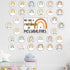 Boho Rainbow Bulletin Board Classroom Decoration - Motivational Cutouts, Positive Inspirational "We are A Rainbow of
