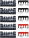 MILAPEAK Terminal Block and Strip, 10pcs (5 Sets) 5 Positions Dual Row 600V 15A Screw Terminal Strip Blocks with Cover
