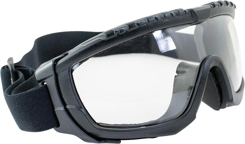 1 Global Vision Eyewear Ballistech Safety Glasses with Matte Black Frames and Clear Anti-Fog Lenses