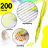 Thenshop 200 Pcs Yellow Highlighters Bulk, Pocket Style Gel Highlighter for Bible, No Bleed Thin Highlighters for Adults