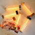 baishezhuan 3-Levels Dimming Rechargeable Cordless LED Orange Table Lamps Touch Sensor Light, Portable Wireless Battery