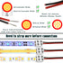 25 Pack erless Led Tape Light Connectors Tighten Screw Terminal Blocks 2 Pin 8mm Connector with Screwdriver Wire to Strip Connector for 5v 12v 24v Monochrome LED Low Voltage Strip Decorative, 2P8MM