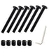 Jiozermi 12 M6 55mm Pcs x Hex Socket Head Screws Bolts Barrel Nuts, Bunk Bed Bolts and Nuts Assortment Kit daybed