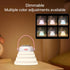 wapentake 12 dimming, Baby Night Light, Featuring Color Options and stepless Made of Soft Silicone, Foldable