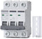 3 Pole DIN Rail Mount Circuit Breaker, 20 Amp 480V AC Miniature Circuit Breaker, Thermal Magnetic Trip