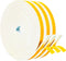 Yotache Weather Stripping Door Seal Strip - White 3/8" x 1/8", 50Ft Total, Foam Insulation Tape Gasket