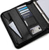 Forevermore Portfolios Padfolio Binder - Professional Faux Leather Travel Organizer Pouch for Tablet, Documents, Black