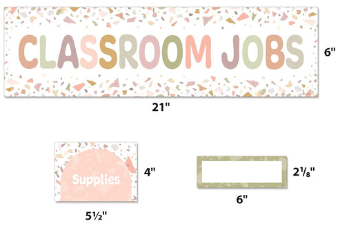 Teacher Created Resources Terrazzo Tones Mini Bulletin Board for Classroom Jobs (TCR7209)